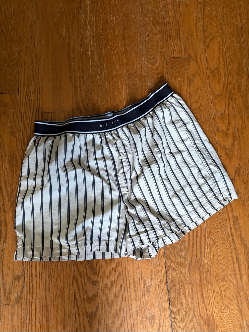 GAP x Béis Striped Poplin Boxer Shorts Women's Medium